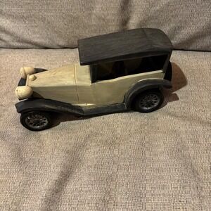 Vintage‎ Wooden Model Car Toy Antique Roadster Decor Display Retro Vehicle